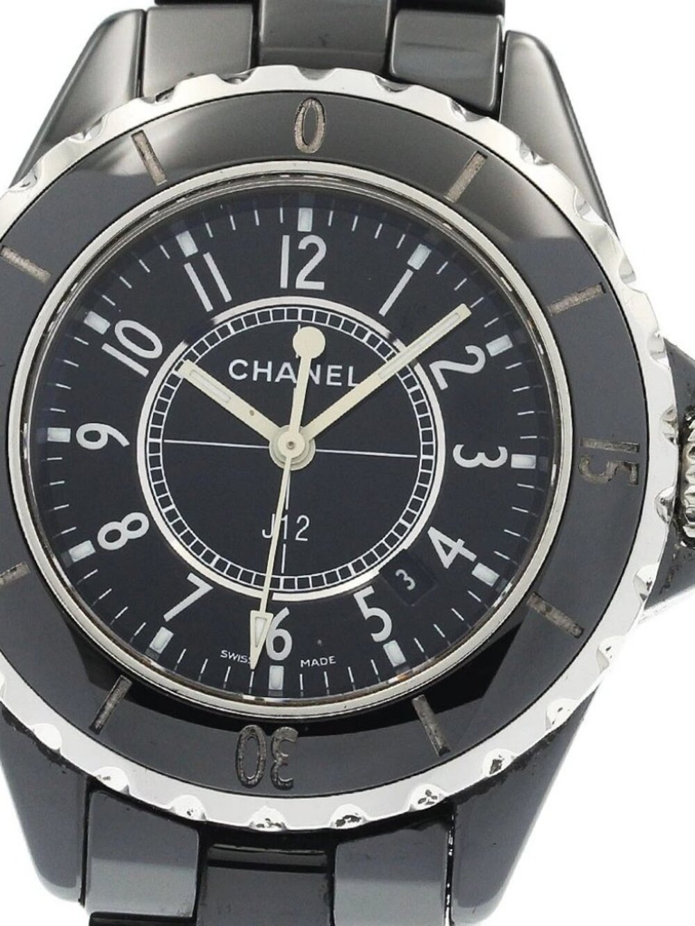 CHANEL J12 H0682 Black Ceramic 33MM black Dial Quartz Ladies Watch